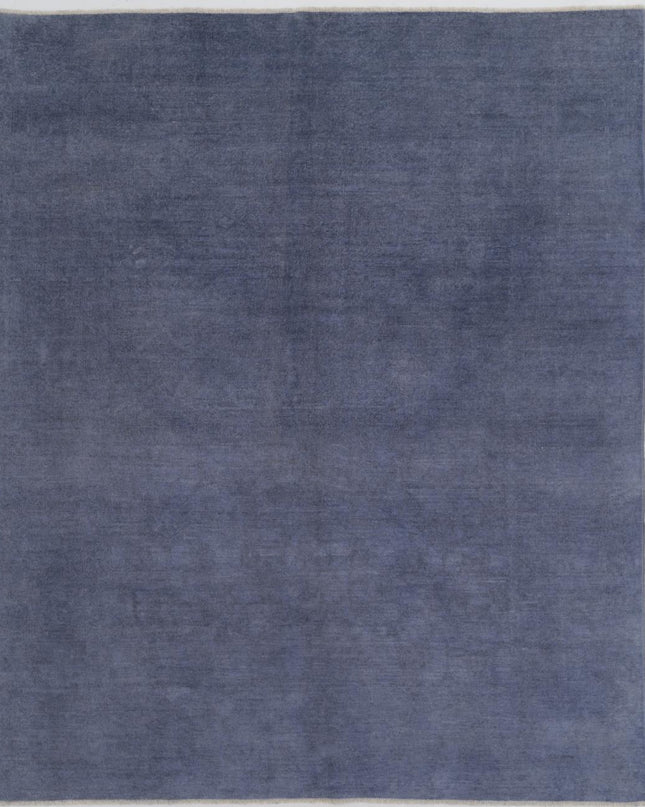 Overdye 7' 11" X 9' 7" Hand Knotted Wool Rug 7' 11" X 9' 7" (241 X 292) / Blue / Wool