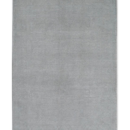 Overdye 6' 0" X 8' 10" Hand Knotted Wool Rug 6' 0" X 8' 10" (183 X 269) / Grey / Wool