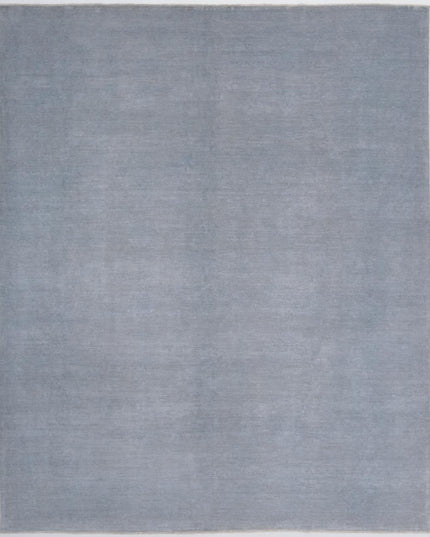 Overdye 8' 1" X 9' 9" Hand Knotted Wool Rug 8' 1" X 9' 9" (246 X 297) / Grey / Wool