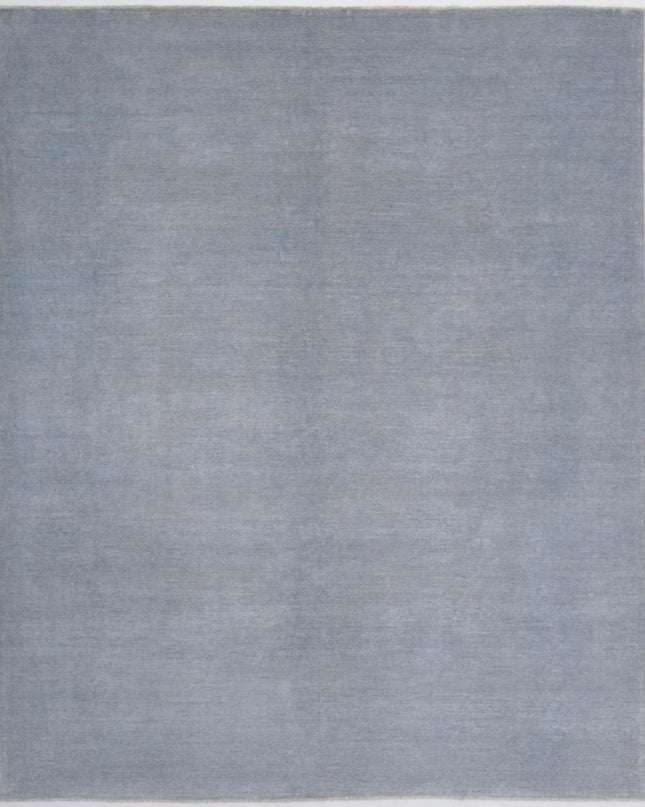 Overdye 8' 1" X 9' 9" Hand Knotted Wool Rug 8' 1" X 9' 9" (246 X 297) / Grey / Wool