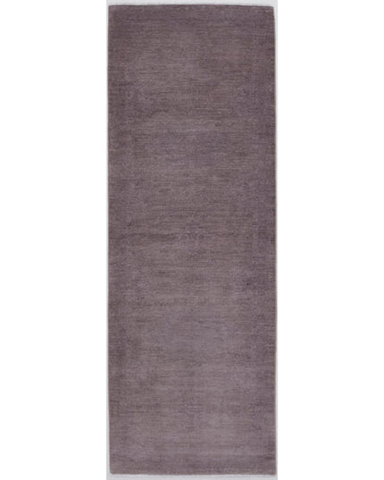 Overdye 2' 8" X 8' 3" Hand Knotted Wool Rug 2' 8" X 8' 3" (81 X 251) / Lilac / Wool