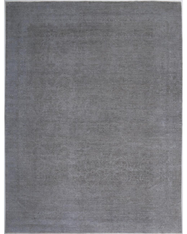 Overdye 13' 0" X 17' 6" Hand Knotted Wool Rug 13' 0" X 17' 6" (396 X 533) / Grey / Wool