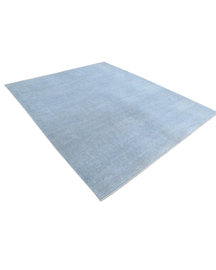 Overdye 8' 0" X 9' 7" Hand Knotted Wool Rug 8' 0" X 9' 7" (244 X 292) / Blue / Wool