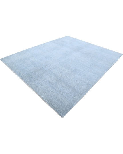 Overdye 8' 0" X 9' 7" Hand Knotted Wool Rug 8' 0" X 9' 7" (244 X 292) / Blue / Wool