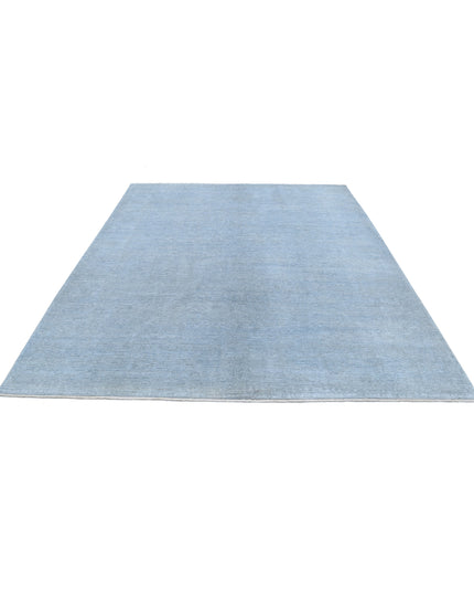 Overdye 8' 0" X 9' 7" Hand Knotted Wool Rug 8' 0" X 9' 7" (244 X 292) / Blue / Wool
