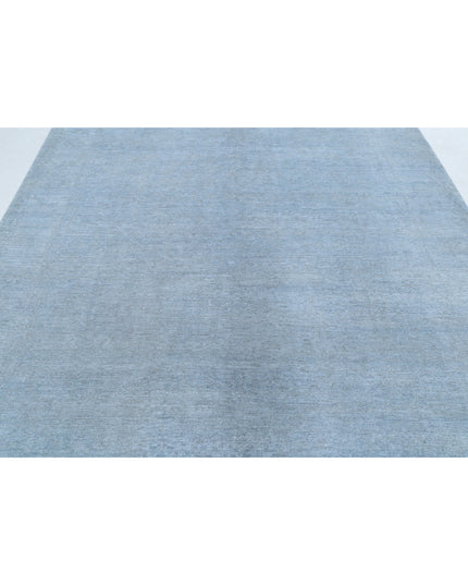 Overdye 8' 0" X 9' 7" Hand Knotted Wool Rug 8' 0" X 9' 7" (244 X 292) / Blue / Wool
