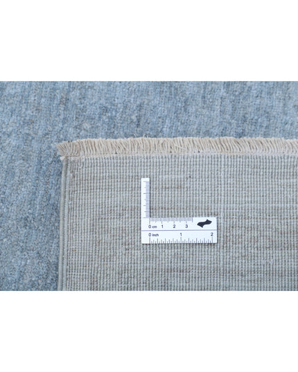 Overdye 8' 0" X 9' 7" Hand Knotted Wool Rug 8' 0" X 9' 7" (244 X 292) / Blue / Wool