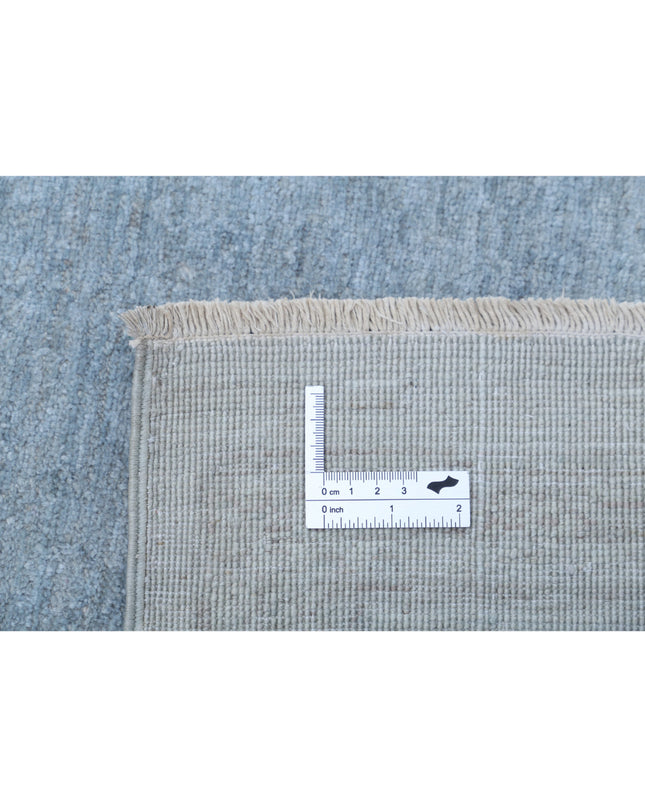 Overdye 8' 0" X 9' 7" Hand Knotted Wool Rug 8' 0" X 9' 7" (244 X 292) / Blue / Wool