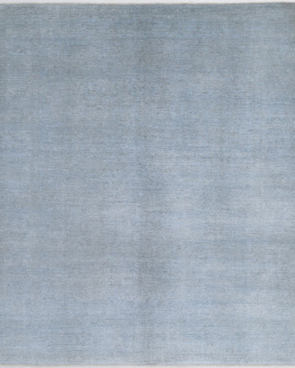 Overdye 8' 0" X 9' 7" Hand Knotted Wool Rug 8' 0" X 9' 7" (244 X 292) / Blue / Wool