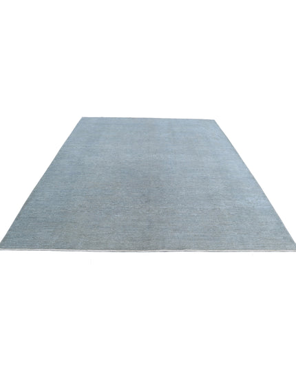 Overdye 8' 3" X 10' 0" Hand Knotted Wool Rug 8' 3" X 10' 0" (251 X 305) / Grey / Wool