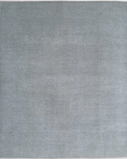 Overdye 8' 3" X 10' 0" Hand Knotted Wool Rug 8' 3" X 10' 0" (251 X 305) / Grey / Wool