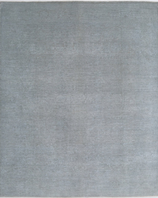 Overdye 8' 3" X 10' 0" Hand Knotted Wool Rug 8' 3" X 10' 0" (251 X 305) / Grey / Wool