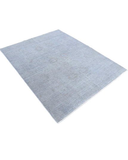 Overdye 4' 11" X 6' 3" Hand Knotted Wool Rug 4' 11" X 6' 3" (150 X 191) / Grey / Wool