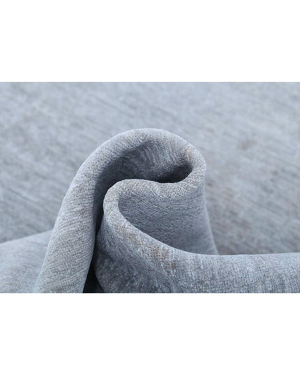 Overdye 4' 11" X 6' 3" Hand Knotted Wool Rug 4' 11" X 6' 3" (150 X 191) / Grey / Wool