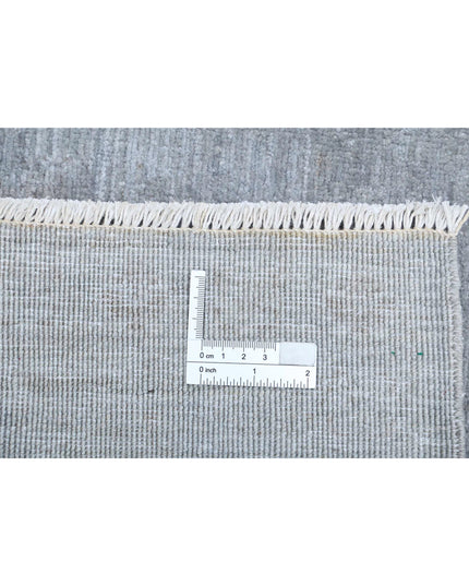 Overdye 4' 11" X 6' 3" Hand Knotted Wool Rug 4' 11" X 6' 3" (150 X 191) / Grey / Wool