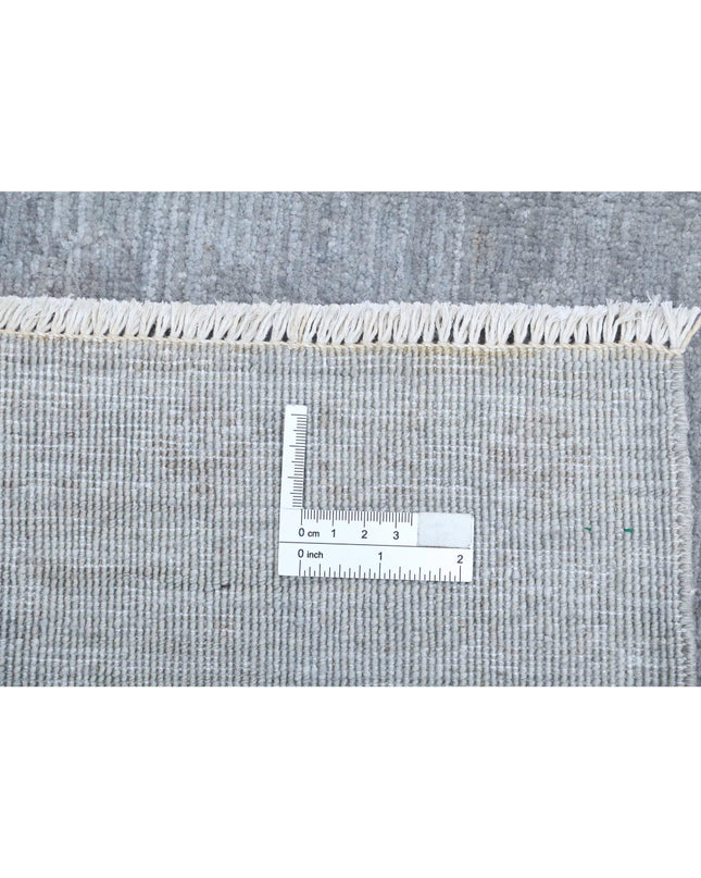 Overdye 4' 11" X 6' 3" Hand Knotted Wool Rug 4' 11" X 6' 3" (150 X 191) / Grey / Wool