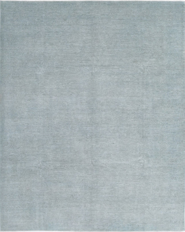 Overdye 8' 1" X 10' 0" Hand Knotted Wool Rug 8' 1" X 10' 0" (246 X 305) / Grey / Wool