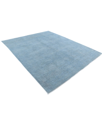 Overdye 7' 11" X 9' 8" Hand Knotted Wool Rug 7' 11" X 9' 8" (241 X 295) / Blue / Wool