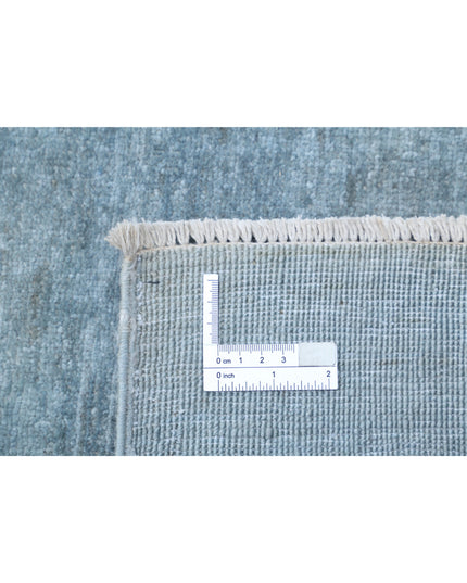 Overdye 7' 11" X 9' 8" Hand Knotted Wool Rug 7' 11" X 9' 8" (241 X 295) / Blue / Wool