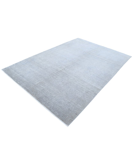 Overdye 6' 0" X 8' 11" Hand Knotted Wool Rug 6' 0" X 8' 11" (183 X 272) / Grey / Wool