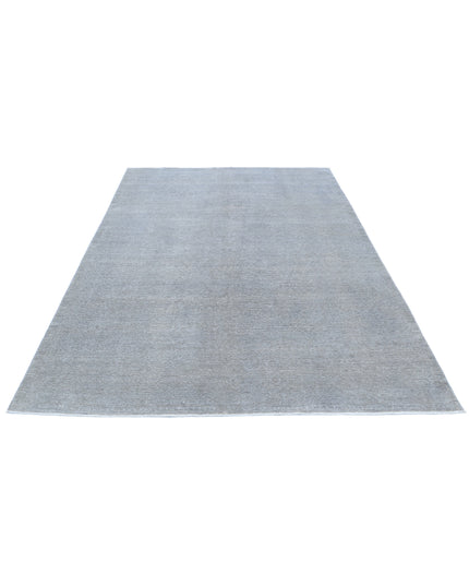 Overdye 6' 0" X 8' 11" Hand Knotted Wool Rug 6' 0" X 8' 11" (183 X 272) / Grey / Wool
