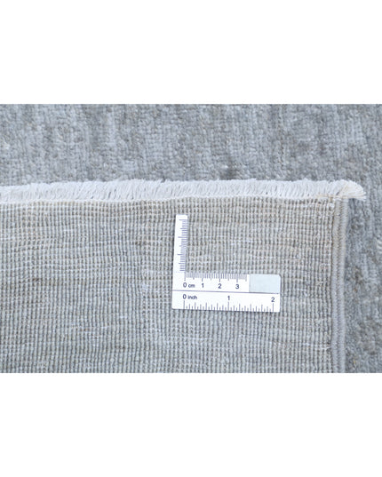 Overdye 6' 0" X 8' 11" Hand Knotted Wool Rug 6' 0" X 8' 11" (183 X 272) / Grey / Wool