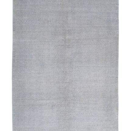 Overdye 6' 0" X 8' 11" Hand Knotted Wool Rug 6' 0" X 8' 11" (183 X 272) / Grey / Wool