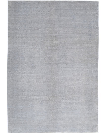 Overdye 6' 0" X 8' 11" Hand Knotted Wool Rug 6' 0" X 8' 11" (183 X 272) / Grey / Wool