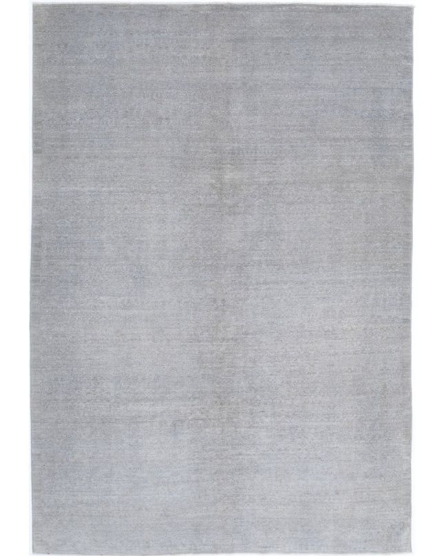 Overdye 6' 0" X 8' 11" Hand Knotted Wool Rug 6' 0" X 8' 11" (183 X 272) / Grey / Wool