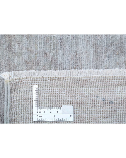 Overdye 9' 0" X 12' 4" Hand Knotted Wool Rug 9' 0" X 12' 4" (274 X 376) / Grey / Wool