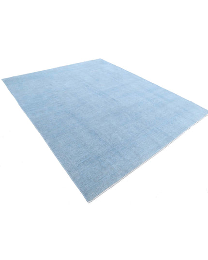 Overdye 8' 1" X 9' 8" Hand Knotted Wool Rug 8' 1" X 9' 8" (246 X 295) / Blue / Wool