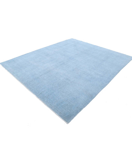 Overdye 8' 1" X 9' 8" Hand Knotted Wool Rug 8' 1" X 9' 8" (246 X 295) / Blue / Wool