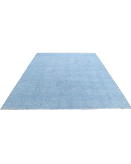Overdye 8' 1" X 9' 8" Hand Knotted Wool Rug 8' 1" X 9' 8" (246 X 295) / Blue / Wool