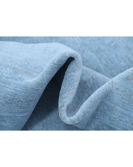 Overdye 8' 1" X 9' 8" Hand Knotted Wool Rug 8' 1" X 9' 8" (246 X 295) / Blue / Wool