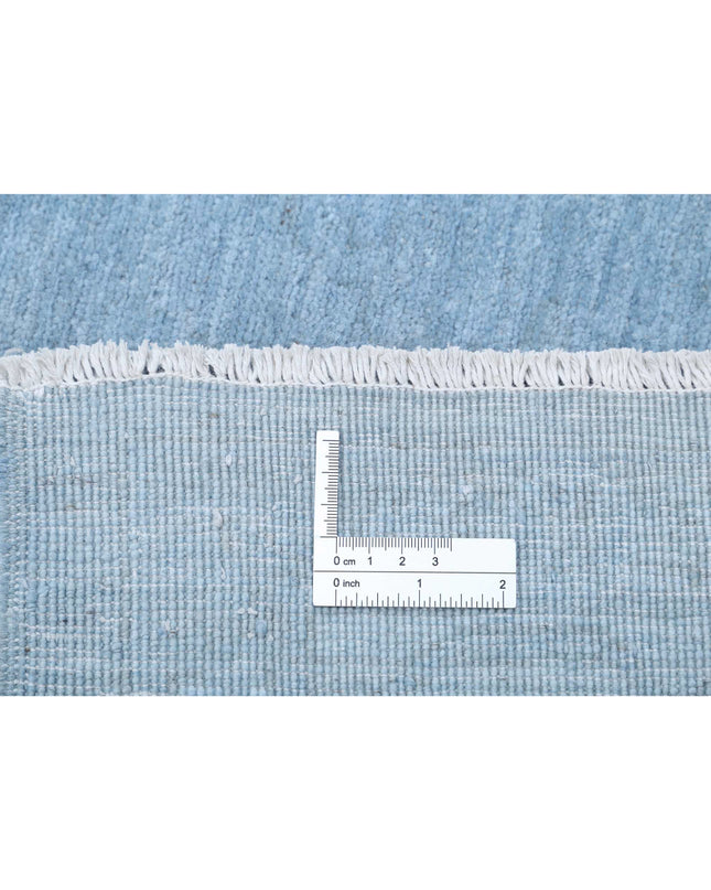 Overdye 8' 1" X 9' 8" Hand Knotted Wool Rug 8' 1" X 9' 8" (246 X 295) / Blue / Wool