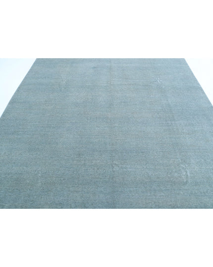Overdye 8' 0" X 10' 2" Hand Knotted Wool Rug 8' 0" X 10' 2" (244 X 310) / Blue / Wool