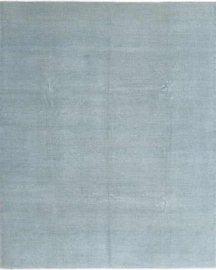 Overdye 8' 0" X 10' 2" Hand Knotted Wool Rug 8' 0" X 10' 2" (244 X 310) / Blue / Wool