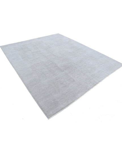 Overdye 7' 11" X 9' 4" Hand Knotted Wool Rug 7' 11" X 9' 4" (241 X 284) / Grey / Wool