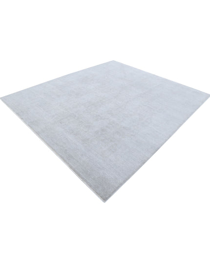 Overdye 7' 11" X 9' 4" Hand Knotted Wool Rug 7' 11" X 9' 4" (241 X 284) / Grey / Wool