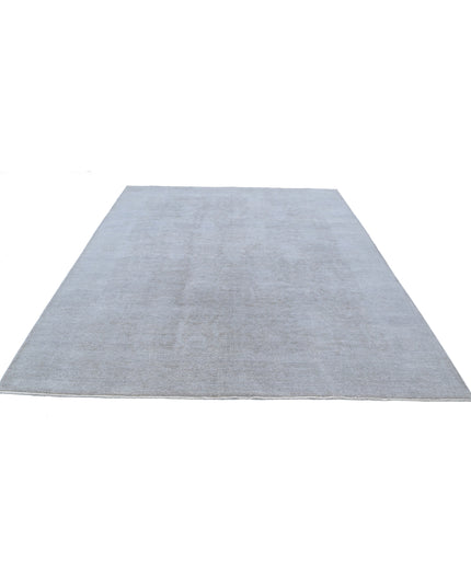 Overdye 7' 11" X 9' 4" Hand Knotted Wool Rug 7' 11" X 9' 4" (241 X 284) / Grey / Wool