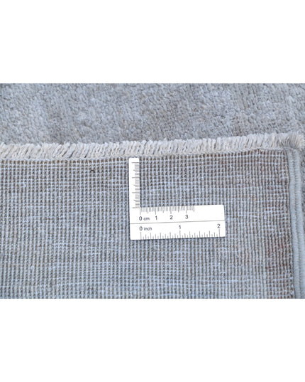Overdye 7' 11" X 9' 4" Hand Knotted Wool Rug 7' 11" X 9' 4" (241 X 284) / Grey / Wool