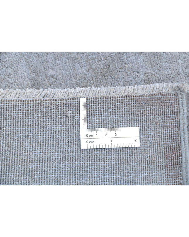 Overdye 7' 11" X 9' 4" Hand Knotted Wool Rug 7' 11" X 9' 4" (241 X 284) / Grey / Wool