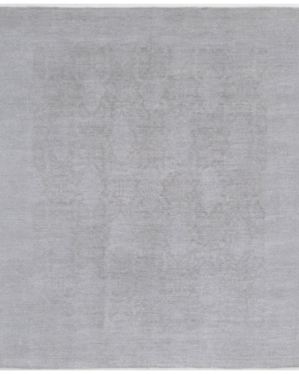 Overdye 7' 11" X 9' 4" Hand Knotted Wool Rug 7' 11" X 9' 4" (241 X 284) / Grey / Wool