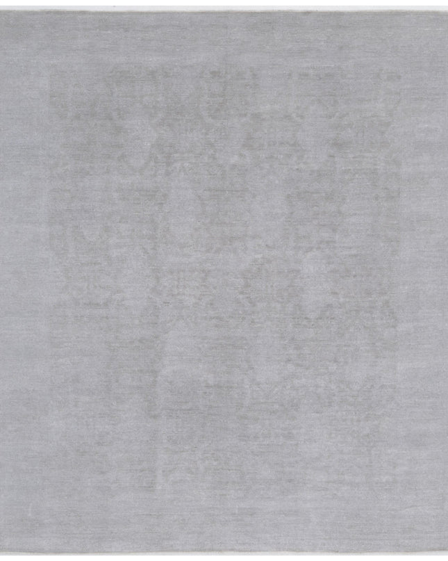 Overdye 7' 11" X 9' 4" Hand Knotted Wool Rug 7' 11" X 9' 4" (241 X 284) / Grey / Wool