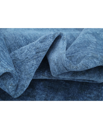 Overdye 5' 11" X 9' 2" Hand Knotted Wool Rug 5' 11" X 9' 2" (180 X 280) / Blue / Wool