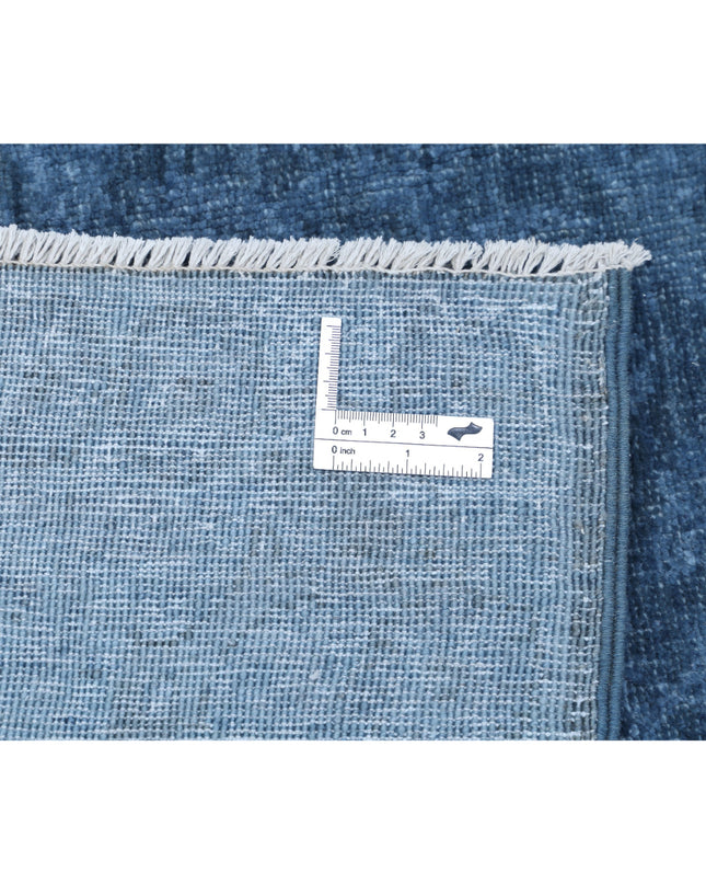 Overdye 5' 11" X 9' 2" Hand Knotted Wool Rug 5' 11" X 9' 2" (180 X 280) / Blue / Wool