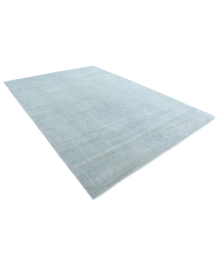 Overdye 8' 5" X 12' 0" Hand Knotted Wool Rug 8' 5" X 12' 0" (257 X 366) / Grey / Wool