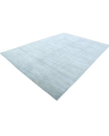 Overdye 8' 5" X 12' 0" Hand Knotted Wool Rug 8' 5" X 12' 0" (257 X 366) / Grey / Wool