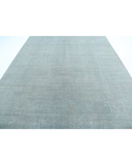 Overdye 8' 5" X 12' 0" Hand Knotted Wool Rug 8' 5" X 12' 0" (257 X 366) / Grey / Wool