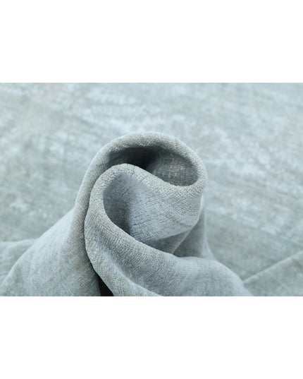 Overdye 8' 5" X 12' 0" Hand Knotted Wool Rug 8' 5" X 12' 0" (257 X 366) / Grey / Wool